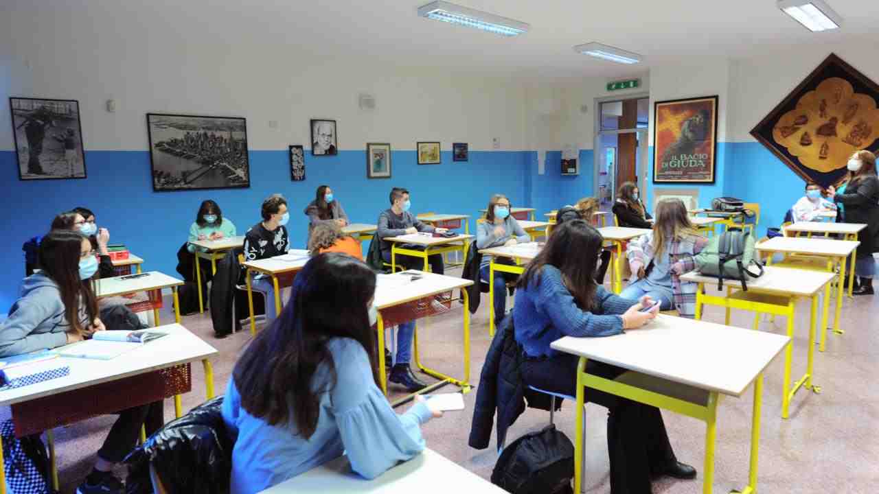 Classe scolastica a Napoli