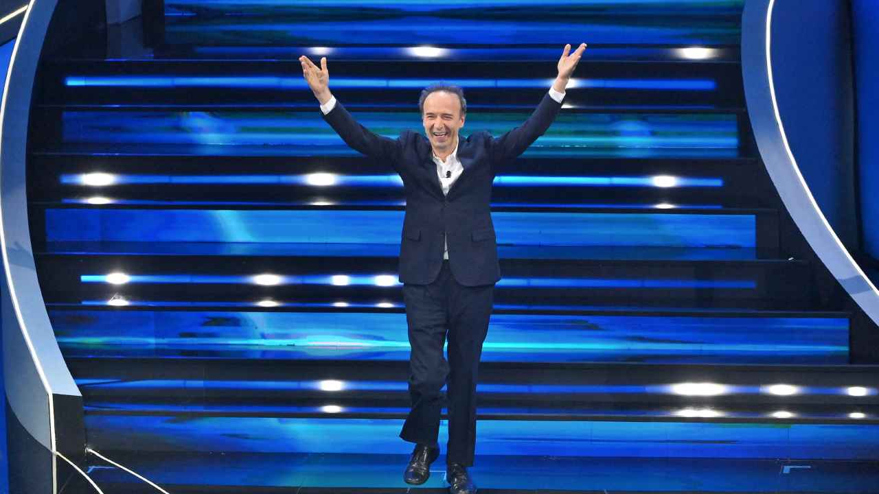 Roberto Benigni a Sanremo 2023