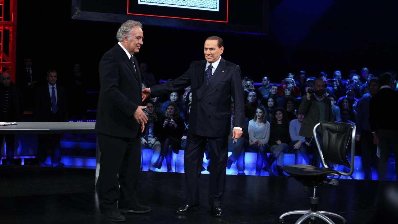 Michele Santoro e Silvio Berlusconi