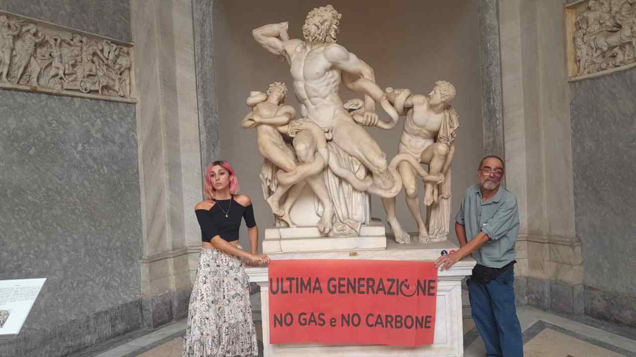 Protesta di Ultima Generazione nei Musei Vaticani
