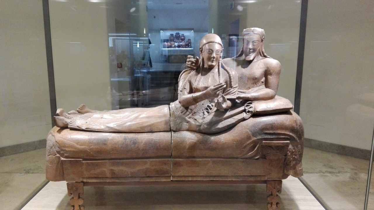 Sarcofago degli sposi (530-520 a.c.) Museo Nazionale Etrusco di Villa Giulia a Roma