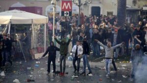 Ultras del Feyenoord a Roma