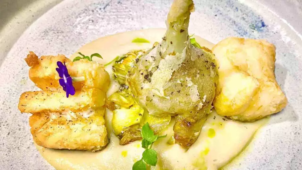 Un secondo a base di pesce del ristorante Marina Grande, ad Amalfi