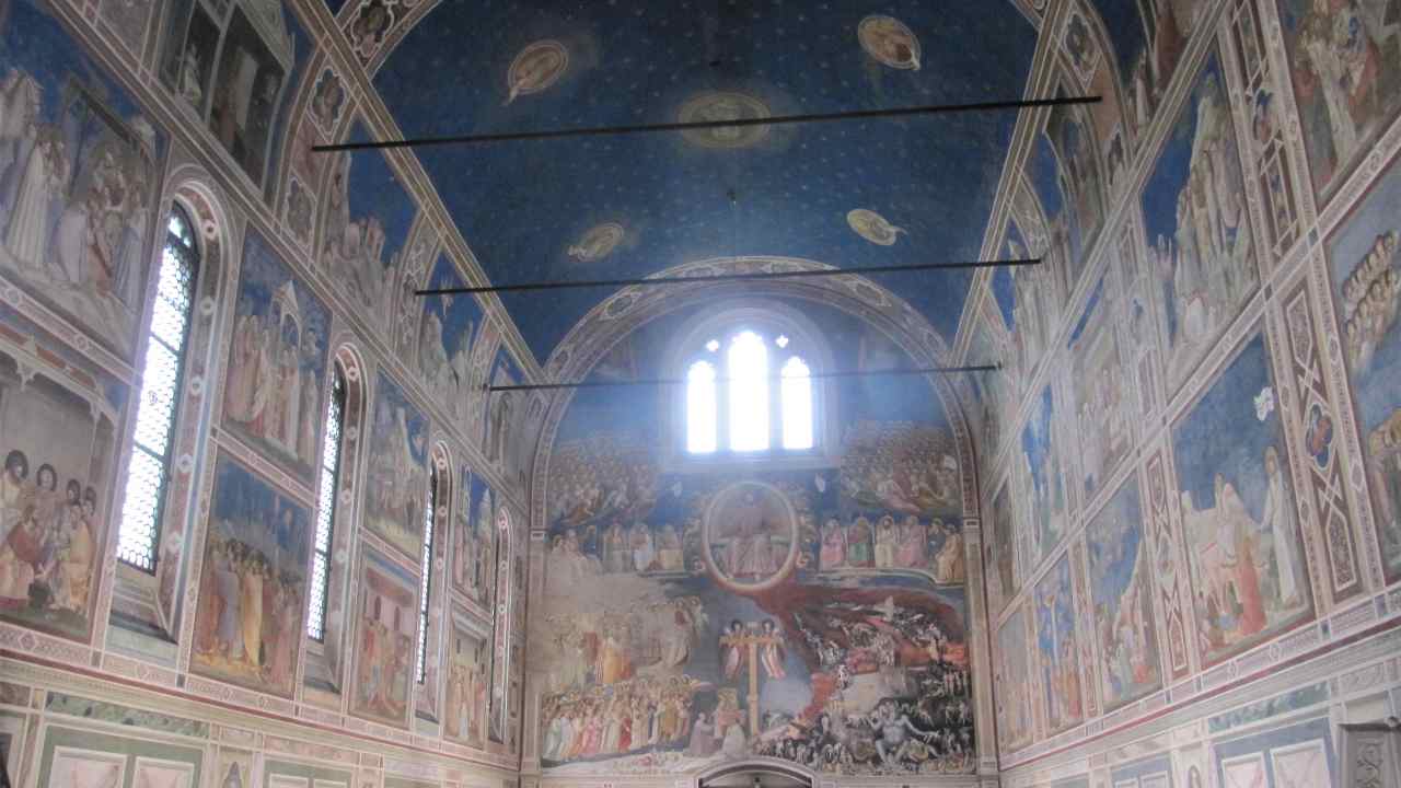 Opera di Giotto nella cappella Scrovegni a Padova