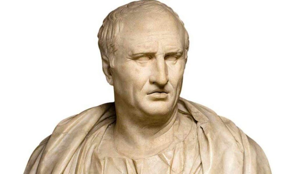 Ritratto di Cicerone, busto in marmo (Sala dei Filosofi, Musei Capitolini)
