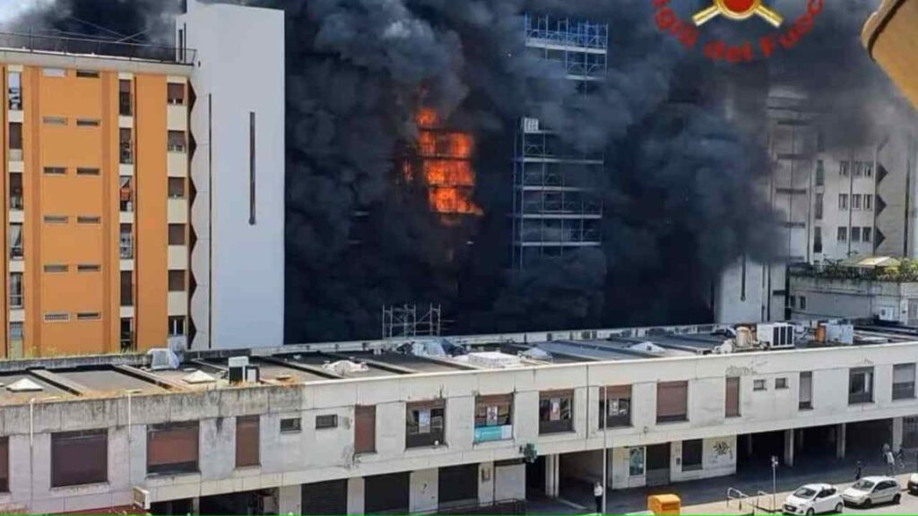 Incendio Colli Aniene, Roma