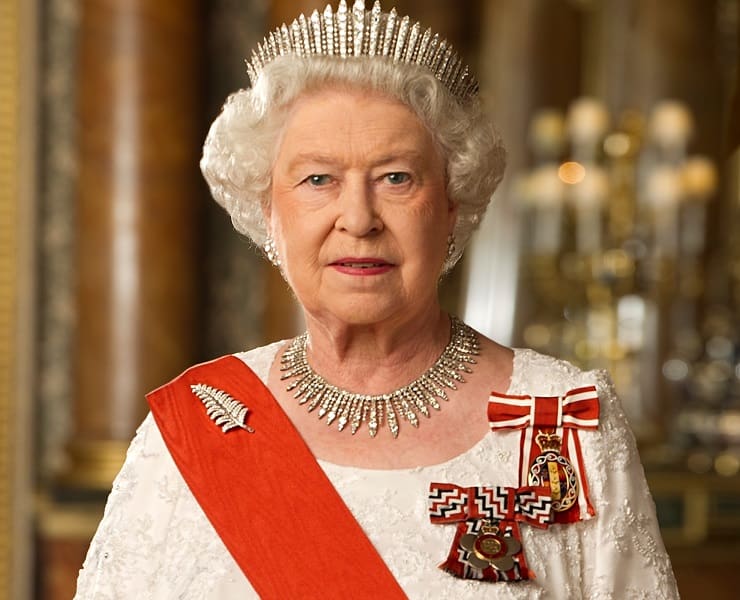 La Regina Elisabetta II del Regno Unito