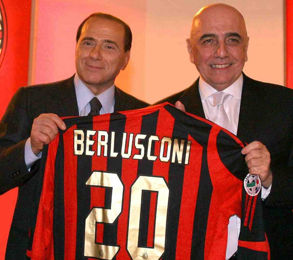 Silvio Berlusconi e Adriano Galliani in occasione dei 20 anni di Presidenza