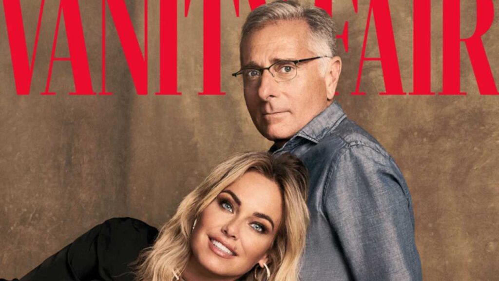 Paolo Bonolis e Sonia Bruganelli nella copertina di Vanity Fair