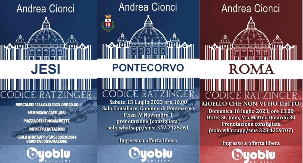 Locandina "Codice Ratzinger" di Andrea Cionci