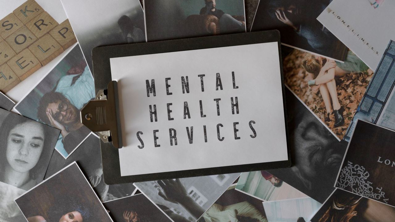 Una scritta "Mental health services": salute mentale