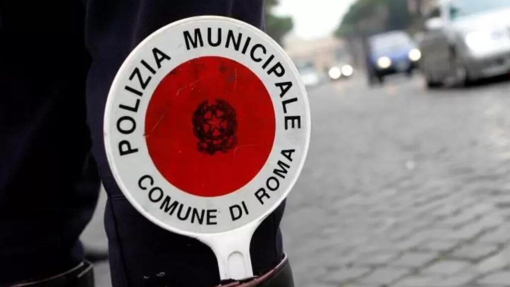 Paletta della Polizia Municipale di Roma