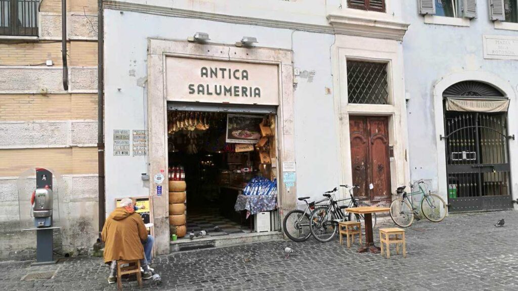 Botteghe romane, antica salumeria