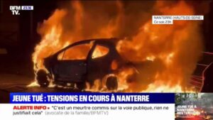 Francia, scontri nelle banlieu di Nanterre