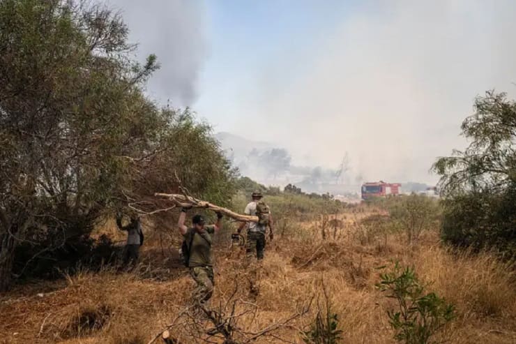 Incendio a Rodi