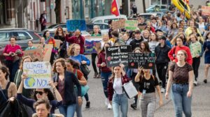 Manifestazione per cambiamenti climatici