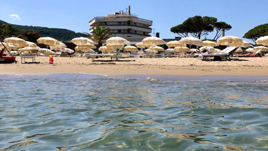 Spiaggia, mare, Circeo Park Hotel