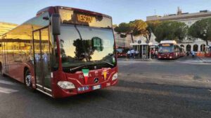 Bus Atac presso il capolinea Termini