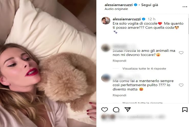 Alicia Marcozzi consoles herself with him