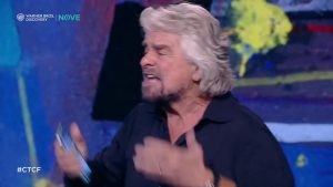 Beppe Grillo ospite da Fabio Fazio