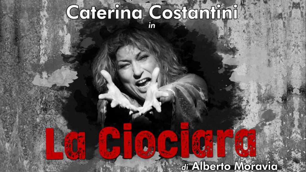 Locandina "La Ciociara" al teatro Ghione