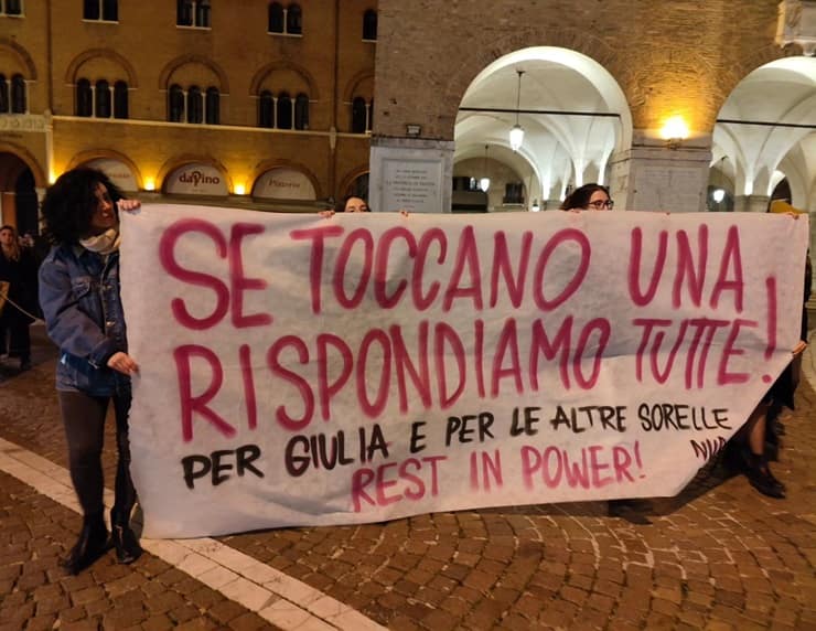 Manifestazione di “Non Una di Meno” per Giulia Cecchettin