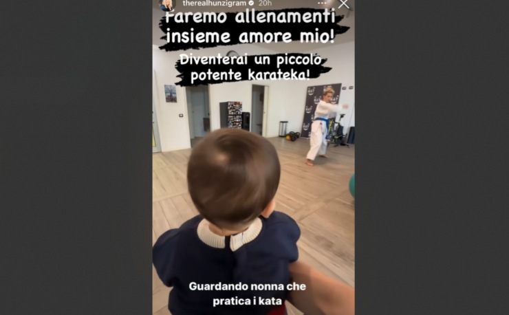 Captura de pantalla de Michelle Hunziker - Romait.it