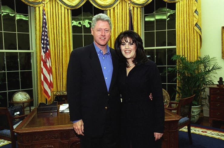 Bill Clinton e Monica Lewinsky alla Casa Bianca nel 1997