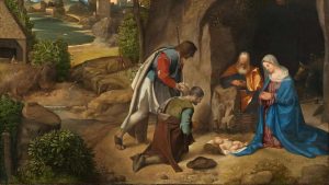 Giorgione - Adorazione dei pastori. Santo Natale