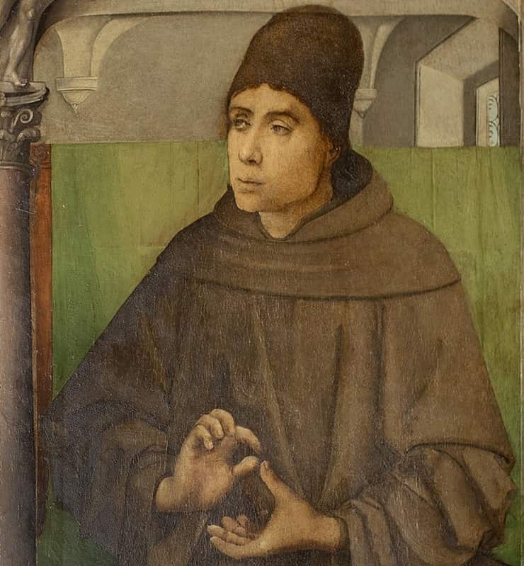 Giusto di Gand - Ritratto del Beato Giovanni Duns Scoto. Immacolata Concezione