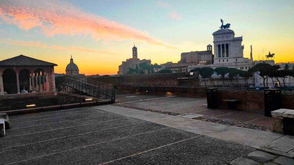 Roma, veduta de il Vittoriano