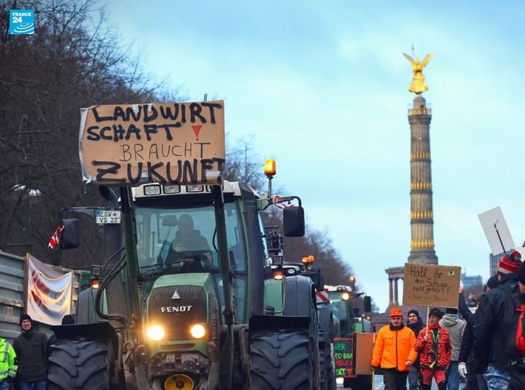 Proteste dei gilet verdi in Germania
