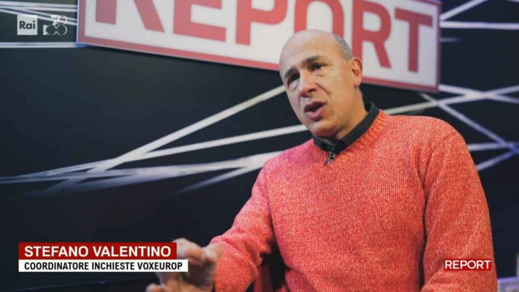 Stefano Valentino, coordinatore inchieste Voxeurop, intervistato a Report