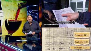 Un collage di foto tratte dalla puntata televisiva di Report del 18 febbraio 2024 condotta dal giornalista Sigfrido Ranucci