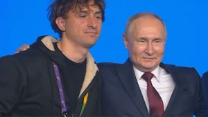 Jorit insieme a Vladimir Putin