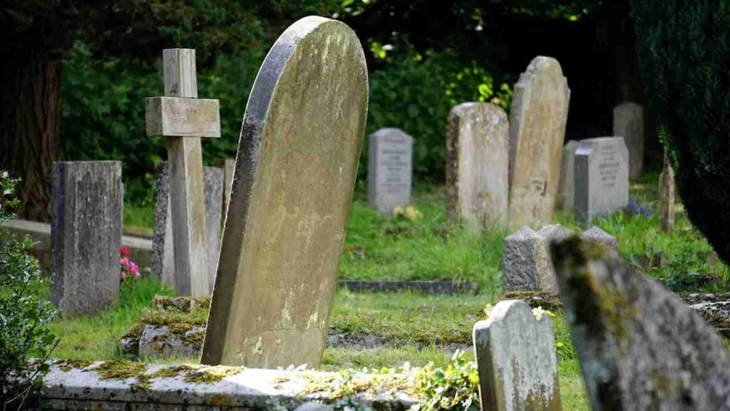 Tombe in un cimitero