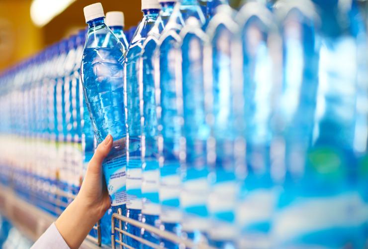 Bottiglie acqua minerale test
