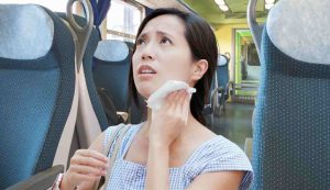 Donna in treno