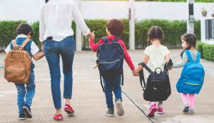 Rientro a scuola bambini