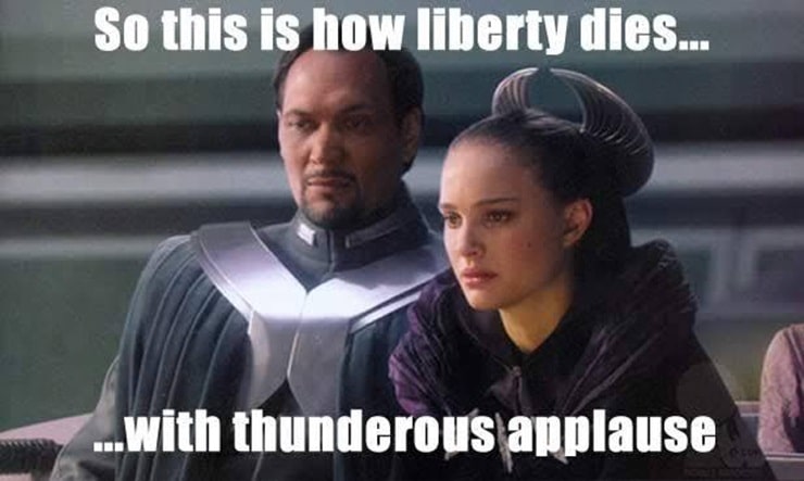 Citazione sulla libertà da Star Wars - Episodio III