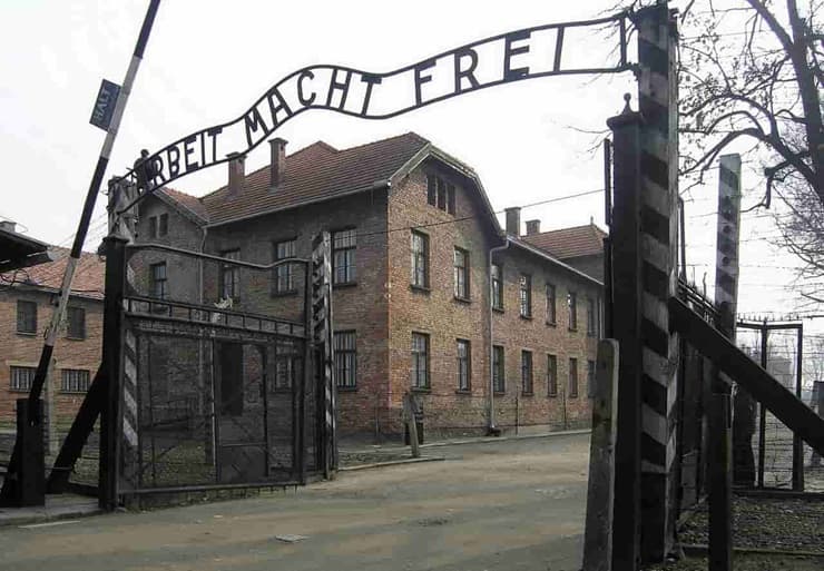 Ingresso del campo di concentramento di Auschwitz