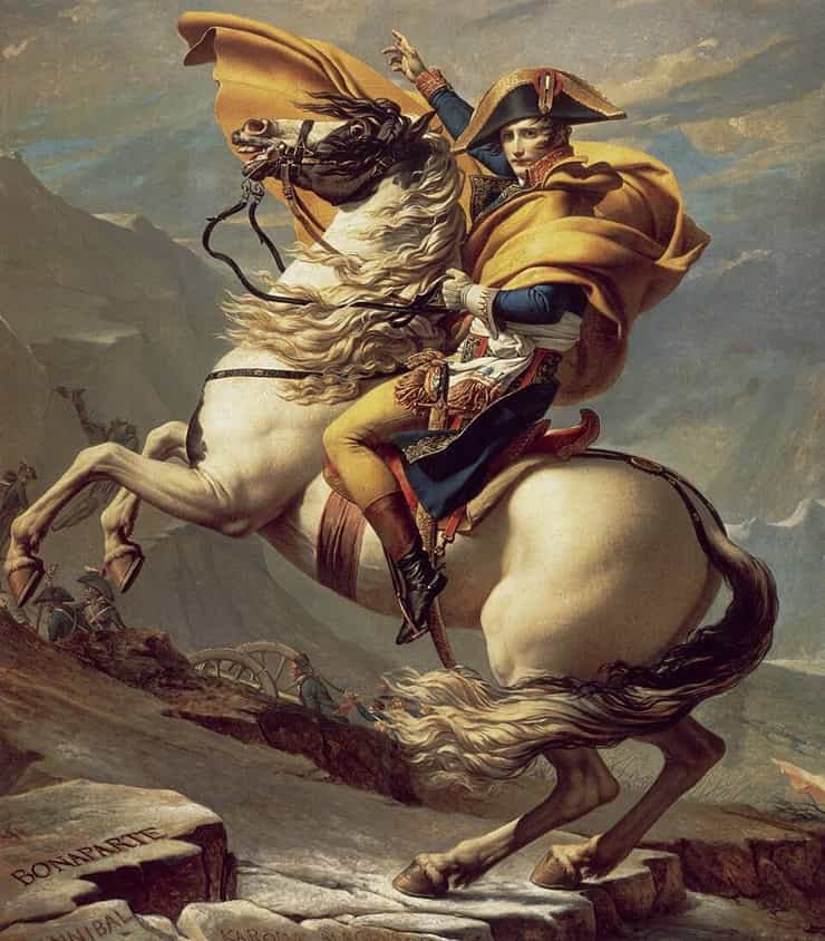 Jacques-Louis David - Bonaparte valica il Gran San Bernardo