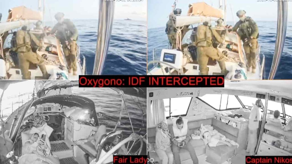La Marina israeliana intercetta la Global Sumud Flotilla