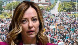 Meloni tassa protesta