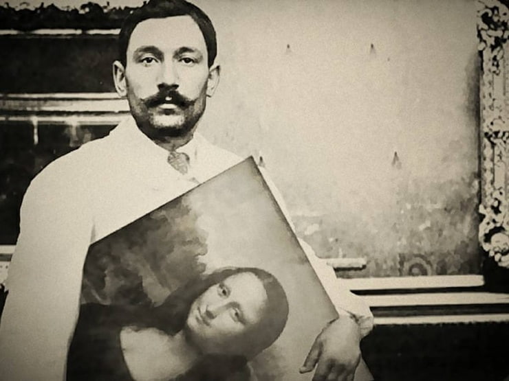 Vincenzo Peruggia con la Gioconda