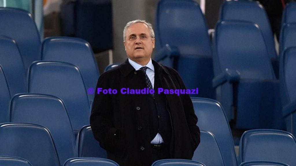 Claudio Lotito, Tribuna stadio