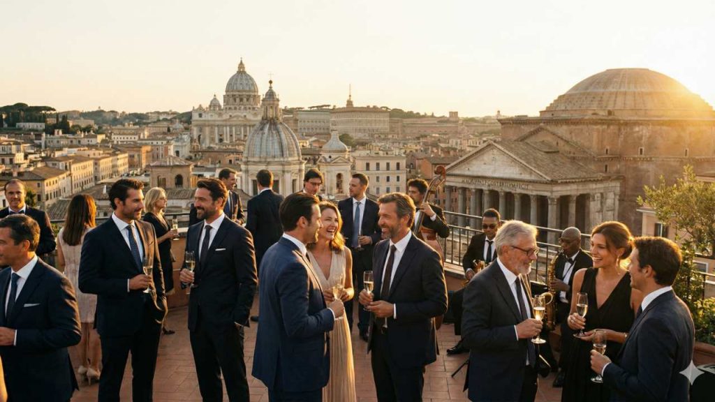 Roma, aperitivo in terrazza