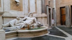 Marforio, cortile di Palazzo Nuovo ai Musei Capitolini