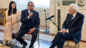 Laura Pausini, Carlo Conti, Presidente Sergio Mattarella