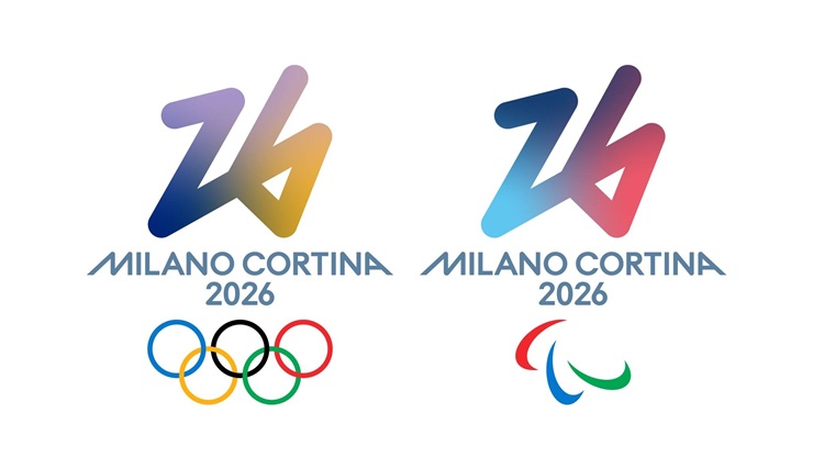 Logo delle Olimpiadi di Milano-Cortina 2026